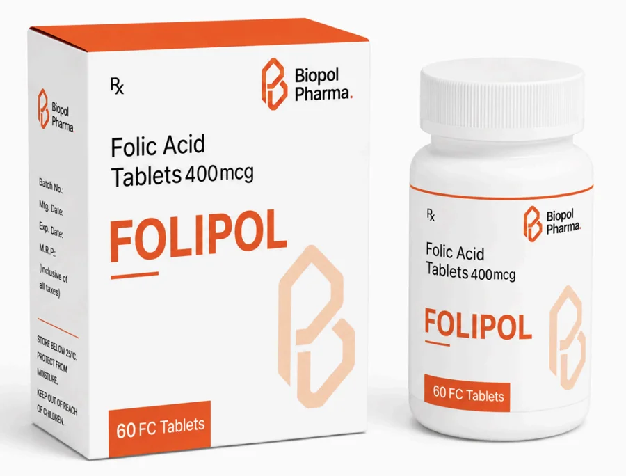 Folipol — prescription pharmaceutical packaging