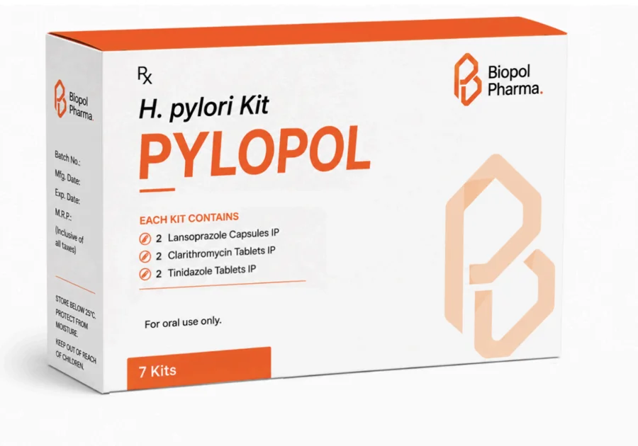 Pylopol — prescription pharmaceutical packaging